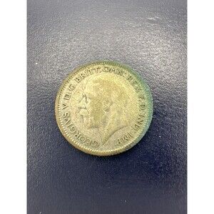 1929 Great Britain Penny – King George V – UK 1d Coin – Heavy Wear